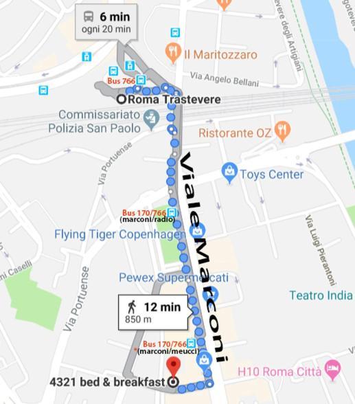 4321 B&B Stazione Trastevere Rom Exterior foto